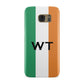 Irish Colours Personalised Initials Samsung Galaxy Case