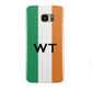 Irish Colours Personalised Initials Samsung Galaxy S7 Edge Case