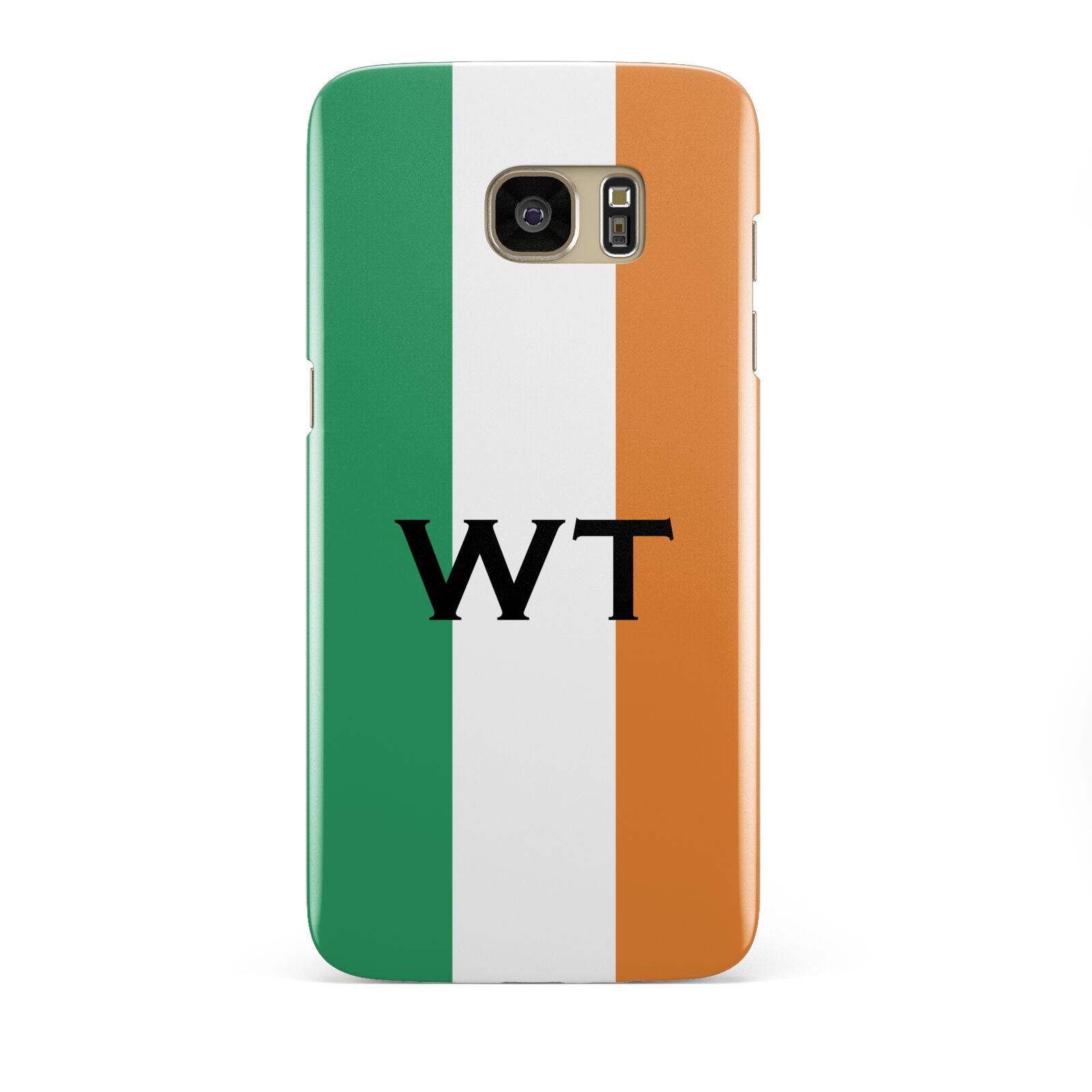 Irish Colours Personalised Initials Samsung Galaxy S7 Edge Case