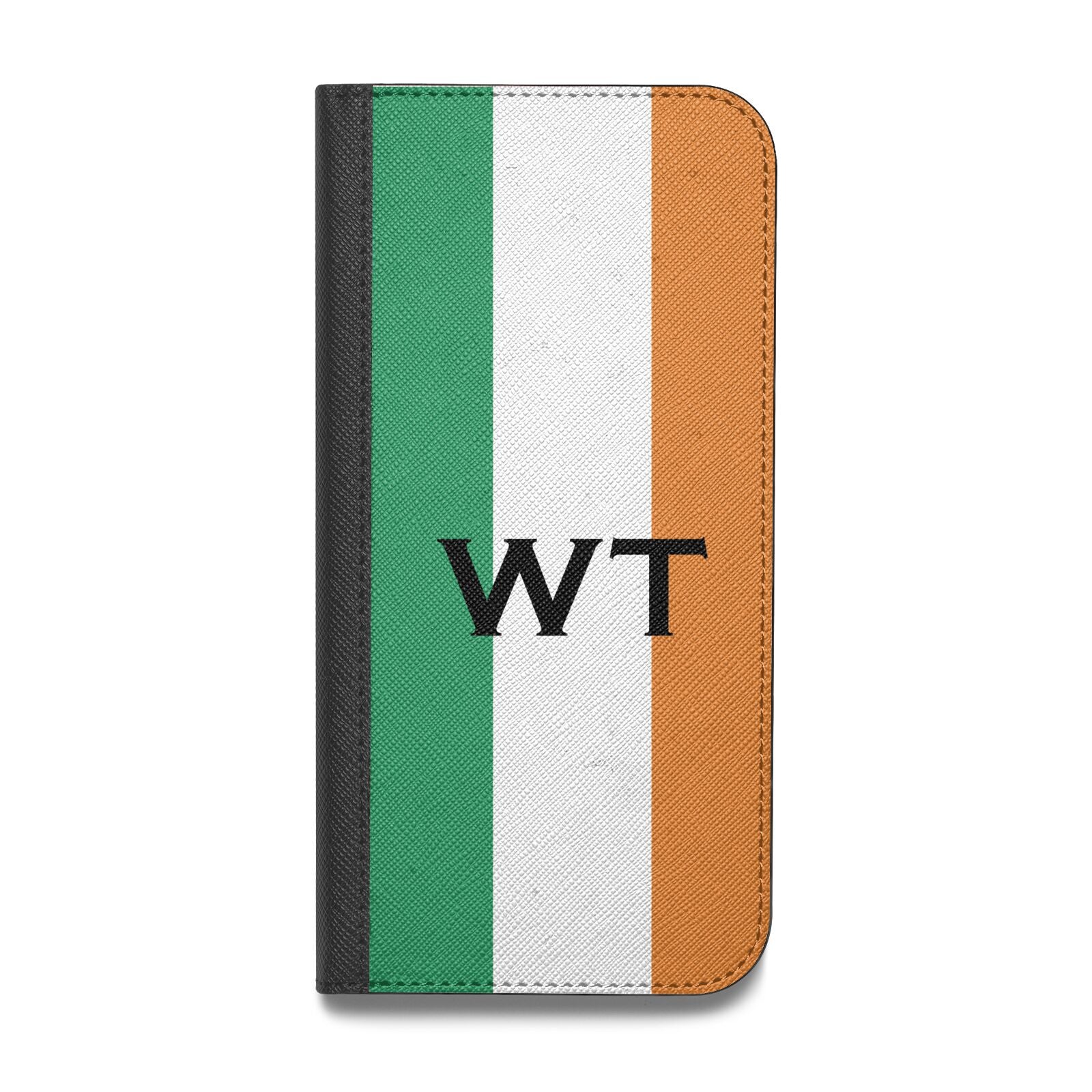 Irish Colours Personalised Initials Vegan Leather Flip Samsung Case