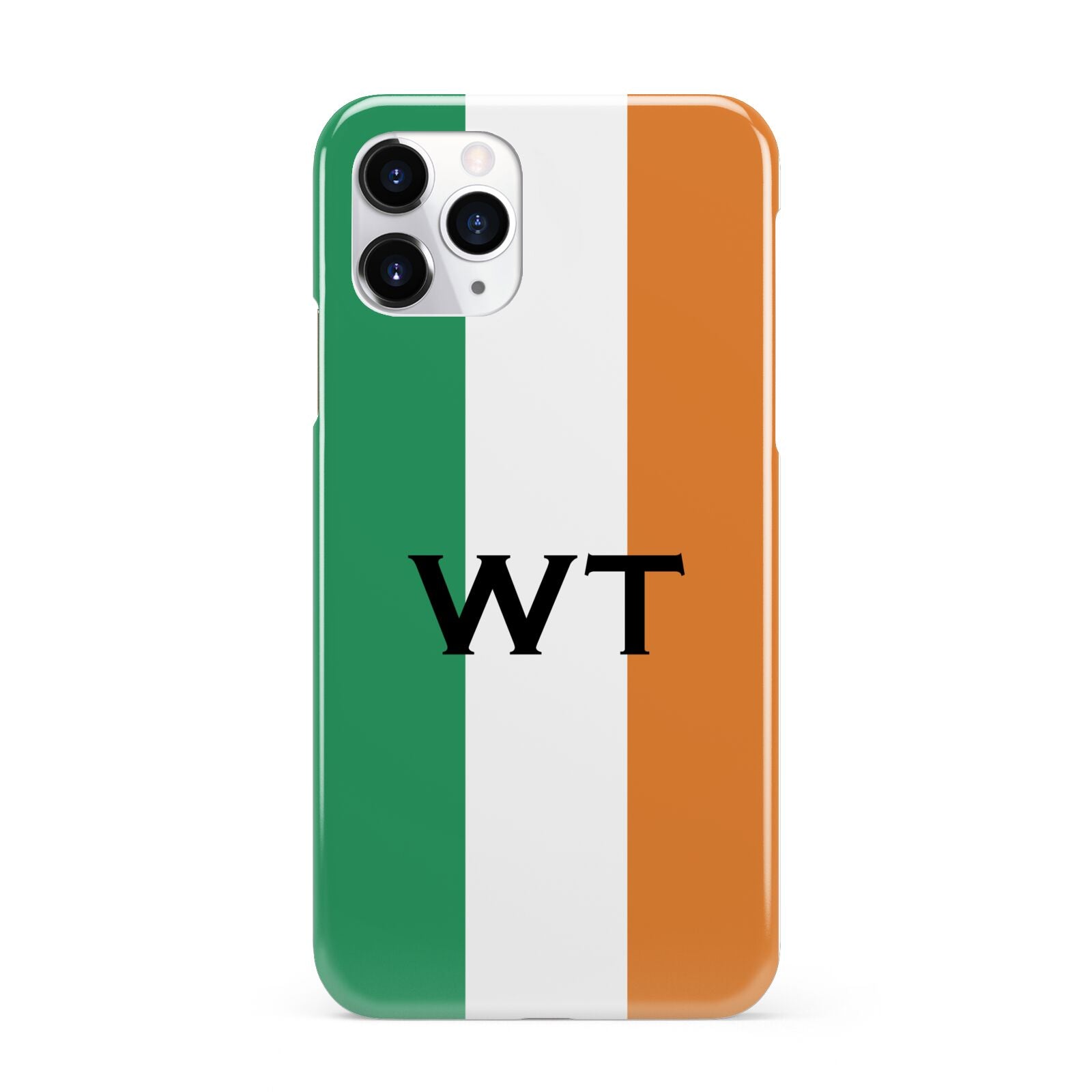 Irish Colours Personalised Initials iPhone 11 Pro 3D Snap Case