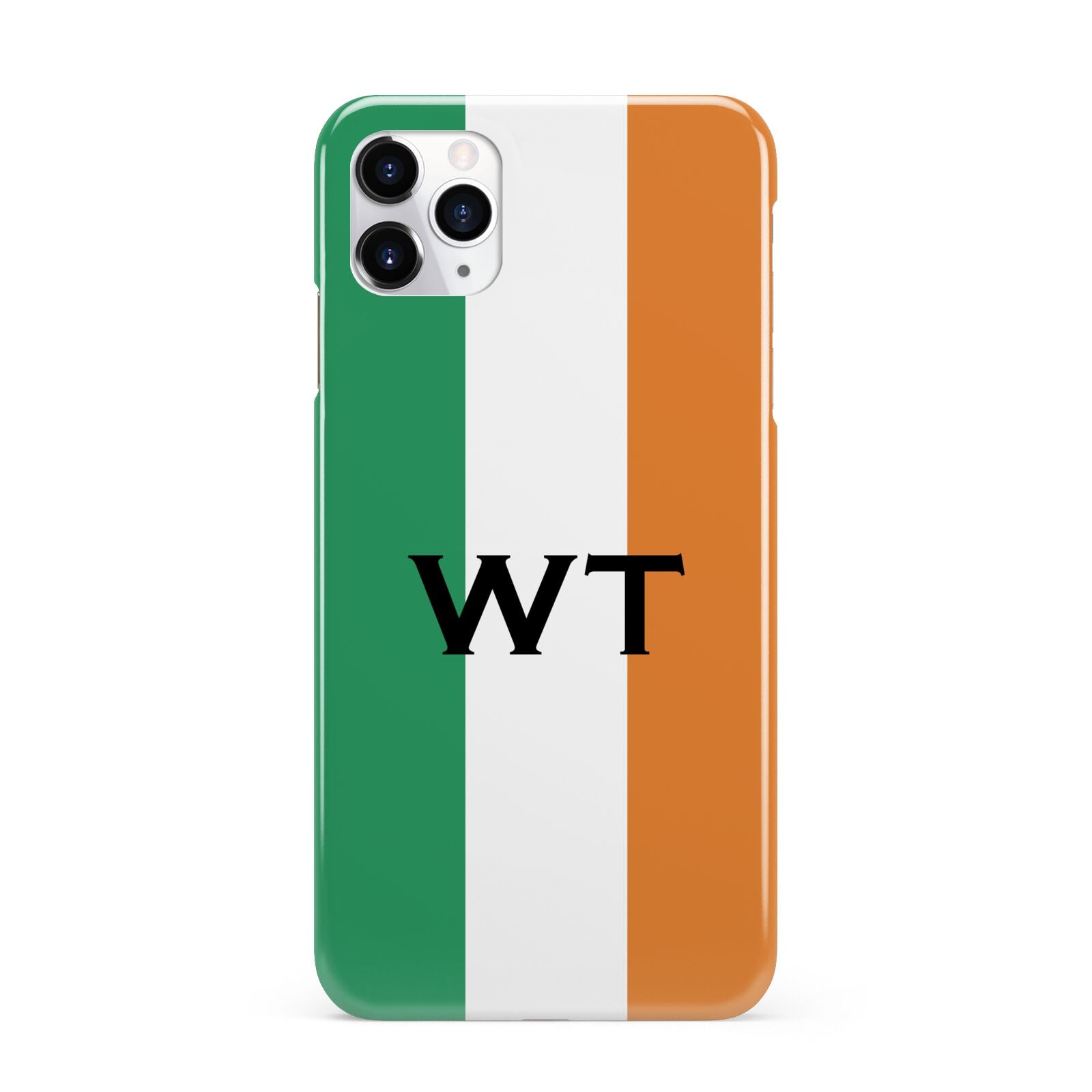 Irish Colours Personalised Initials iPhone 11 Pro Max 3D Snap Case