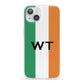 Irish Colours Personalised Initials iPhone 13 Clear Bumper Case