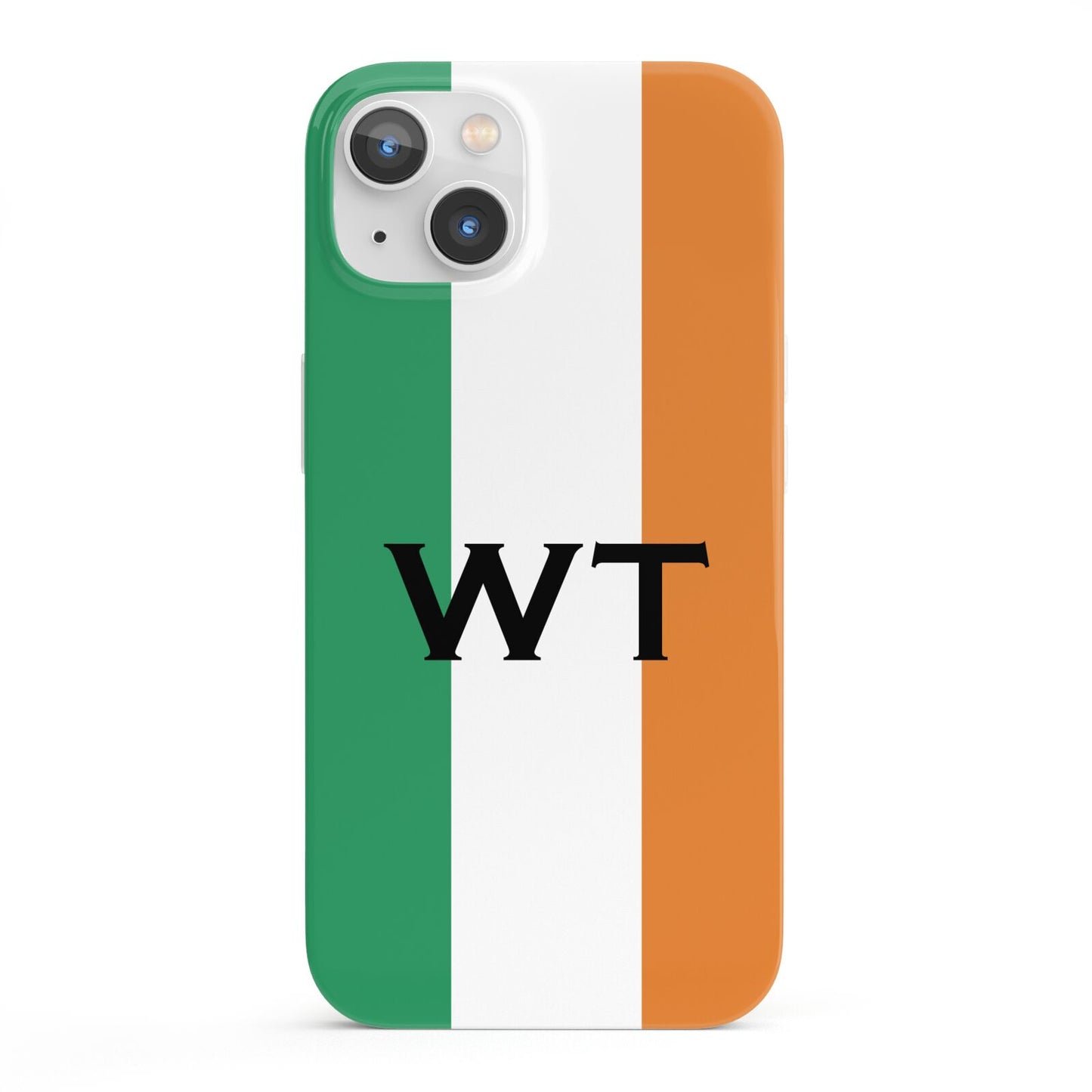 Irish Colours Personalised Initials iPhone 13 Full Wrap 3D Snap Case