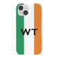 Irish Colours Personalised Initials iPhone 13 Mini Full Wrap 3D Snap Case