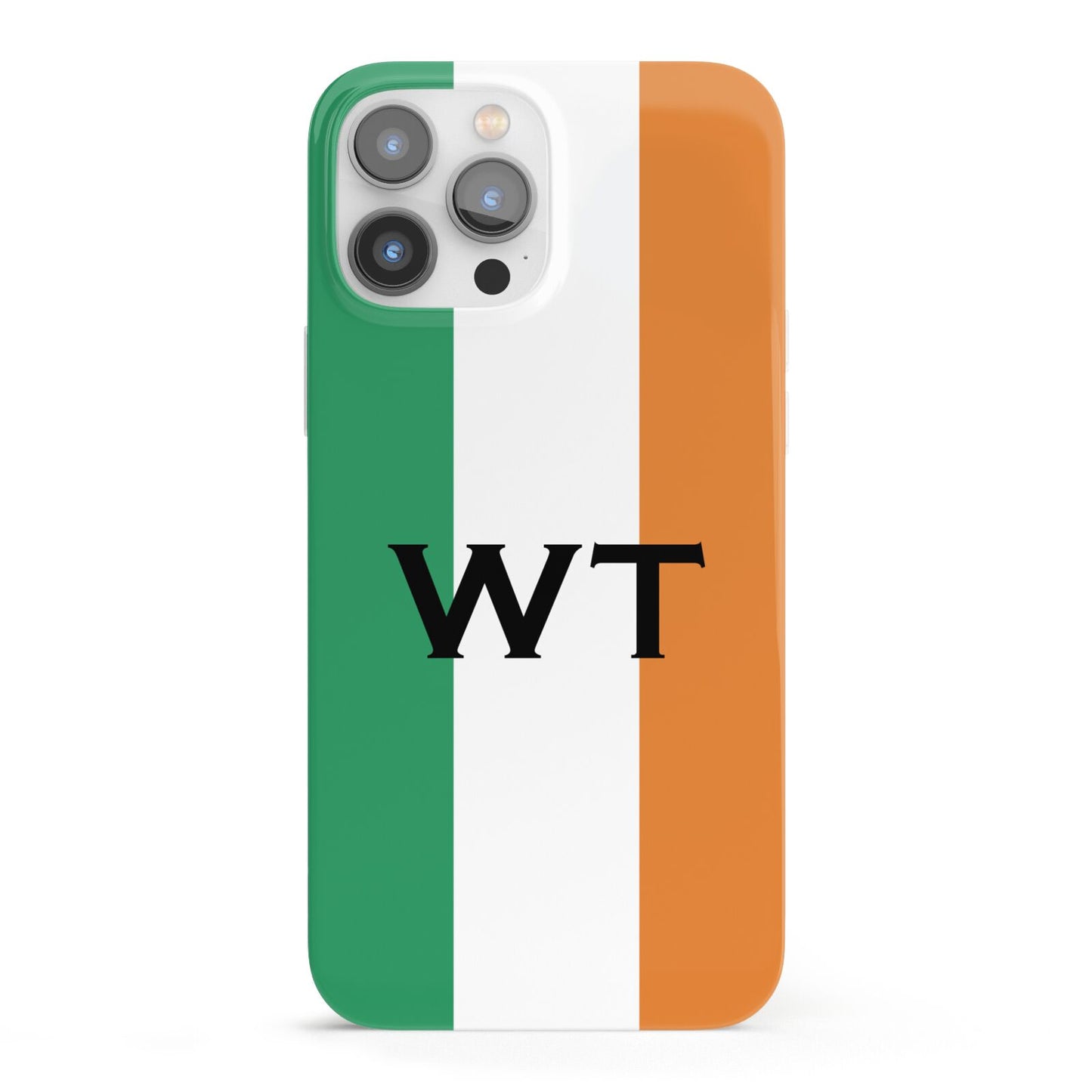 Irish Colours Personalised Initials iPhone 13 Pro Max Full Wrap 3D Snap Case