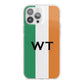 Irish Colours Personalised Initials iPhone 13 Pro Max TPU Impact Case with White Edges