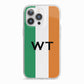 Irish Colours Personalised Initials iPhone 13 Pro TPU Impact Case with White Edges