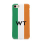 Irish Colours Personalised Initials iPhone 8 3D Tough Case on Gold Phone