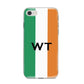 Irish Colours Personalised Initials iPhone 8 Bumper Case on Silver iPhone