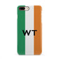 Irish Colours Personalised Initials iPhone 8 Plus 3D Snap Case on Gold Phone