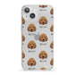Irish Doodle Icon with Name iPhone 13 Clear Bumper Case