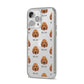 Irish Doodle Icon with Name iPhone 14 Pro Max Clear Tough Case Silver Angled Image