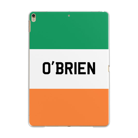 Irish Flag Personalised Name Apple iPad Gold Case