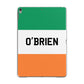 Irish Flag Personalised Name Apple iPad Grey Case