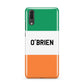 Irish Flag Personalised Name Huawei P20 Phone Case