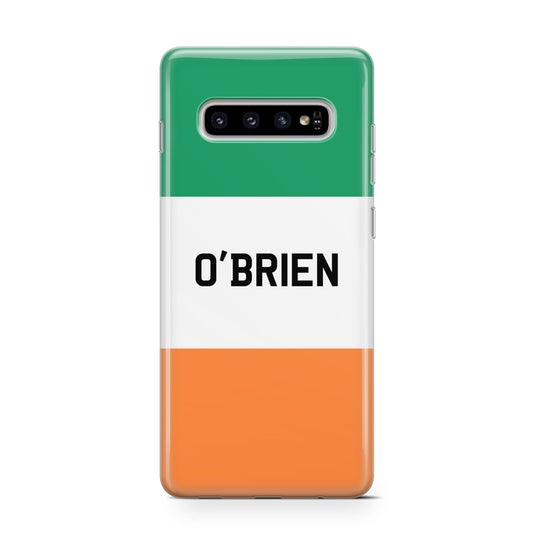 Irish Flag Personalised Name Protective Samsung Galaxy Case