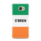Irish Flag Personalised Name Samsung Galaxy A7 2016 Case on gold phone
