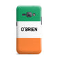 Irish Flag Personalised Name Samsung Galaxy J1 2016 Case