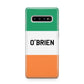 Irish Flag Personalised Name Samsung Galaxy S10 Plus Case