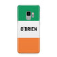 Irish Flag Personalised Name Samsung Galaxy S9 Case
