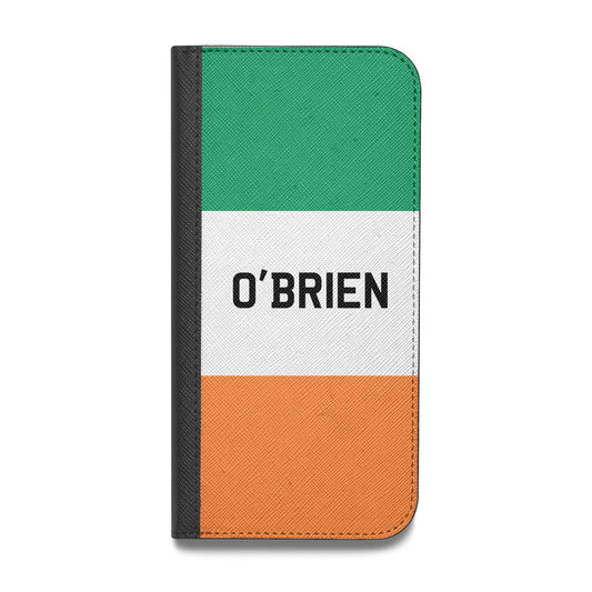Irish Flag Personalised Name Vegan Leather Flip Samsung Case