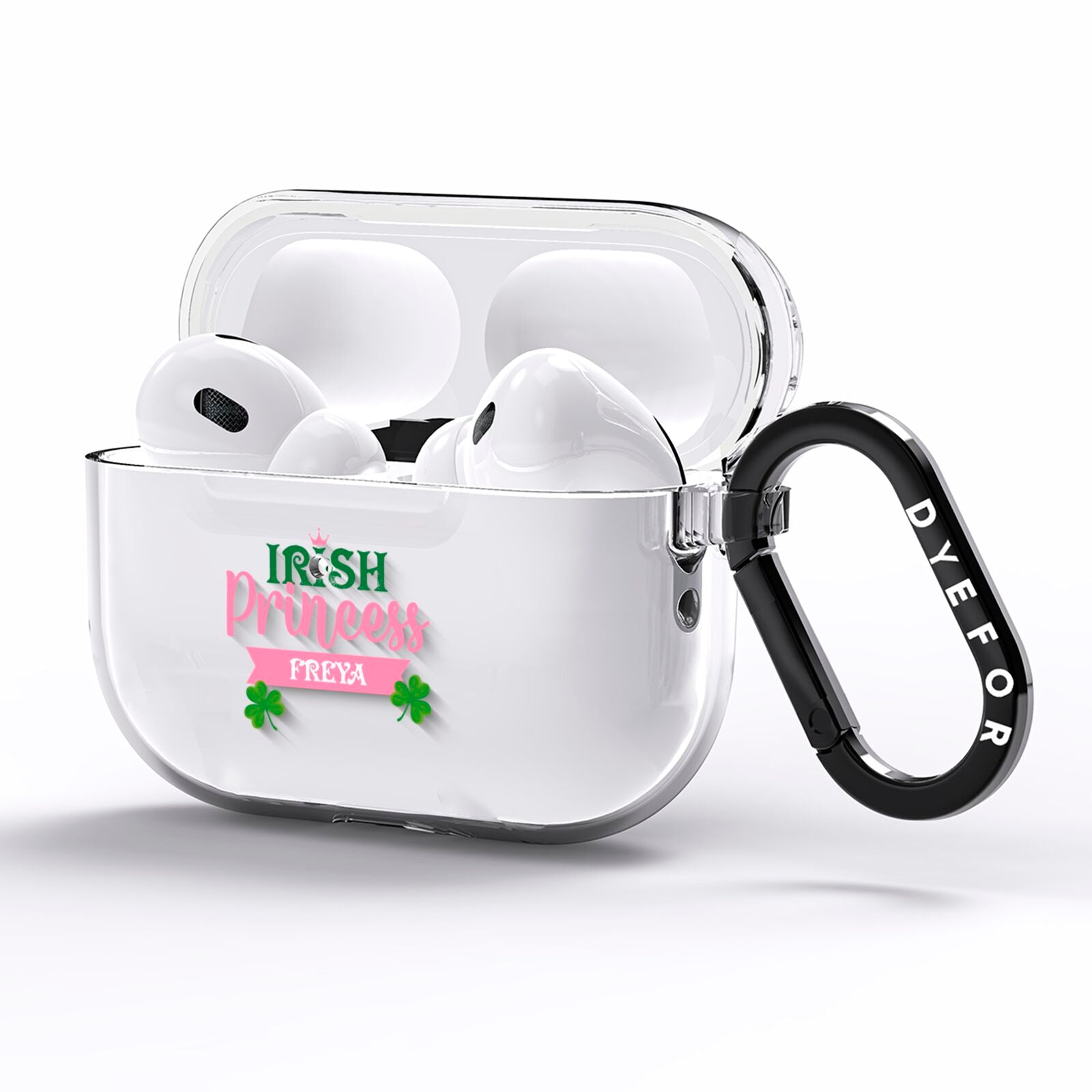Irish Princess Personalised AirPods Pro Clear Case Side Image