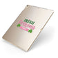 Irish Princess Personalised Apple iPad Case on Gold iPad Side View