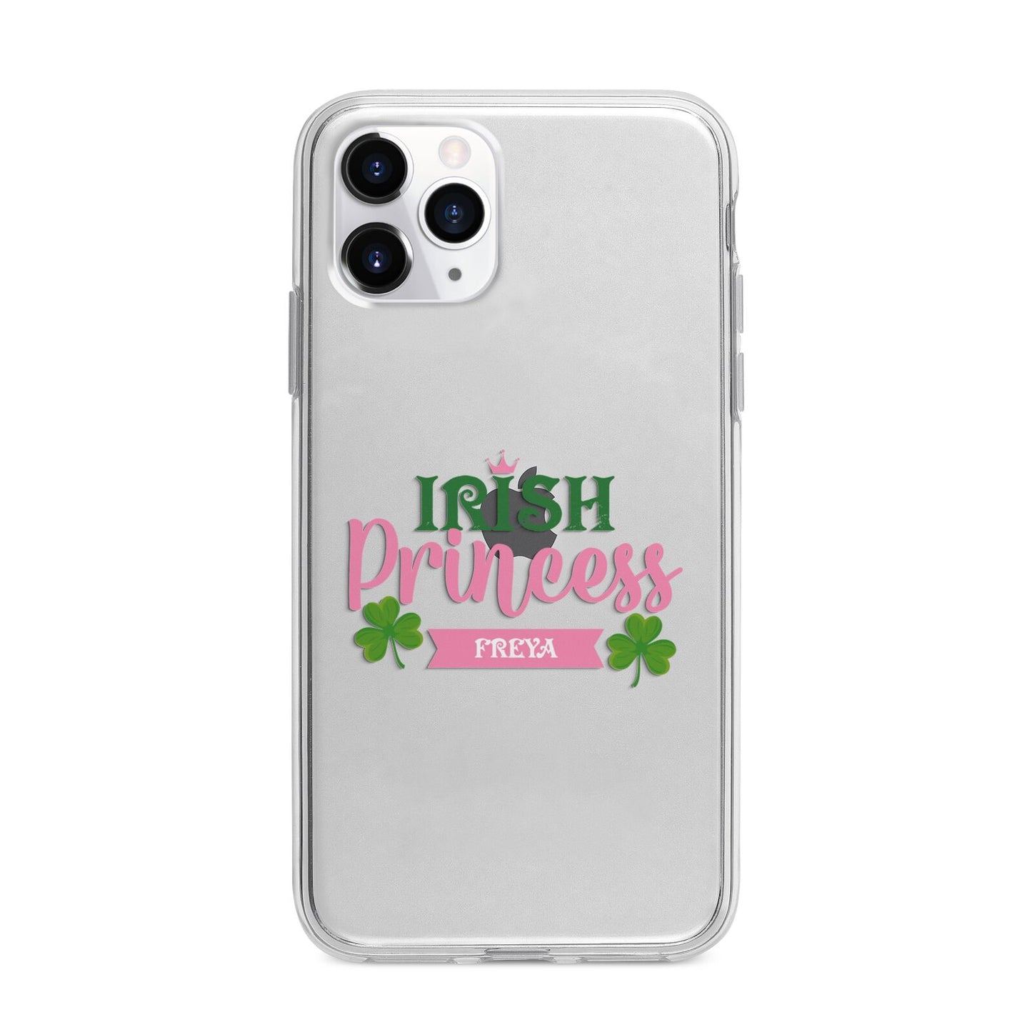 Irish Princess Personalised Apple iPhone 11 Pro Max in Silver with Bumper Case