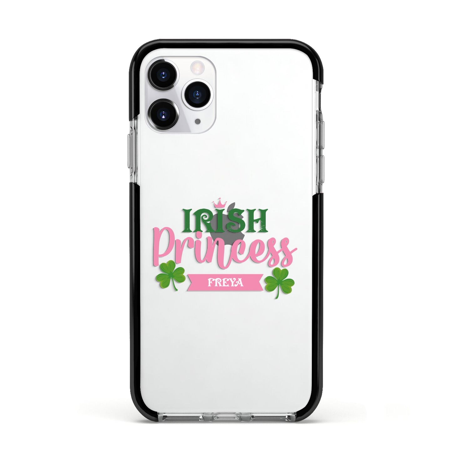 Irish Princess Personalised Apple iPhone 11 Pro in Silver with Black Impact Case