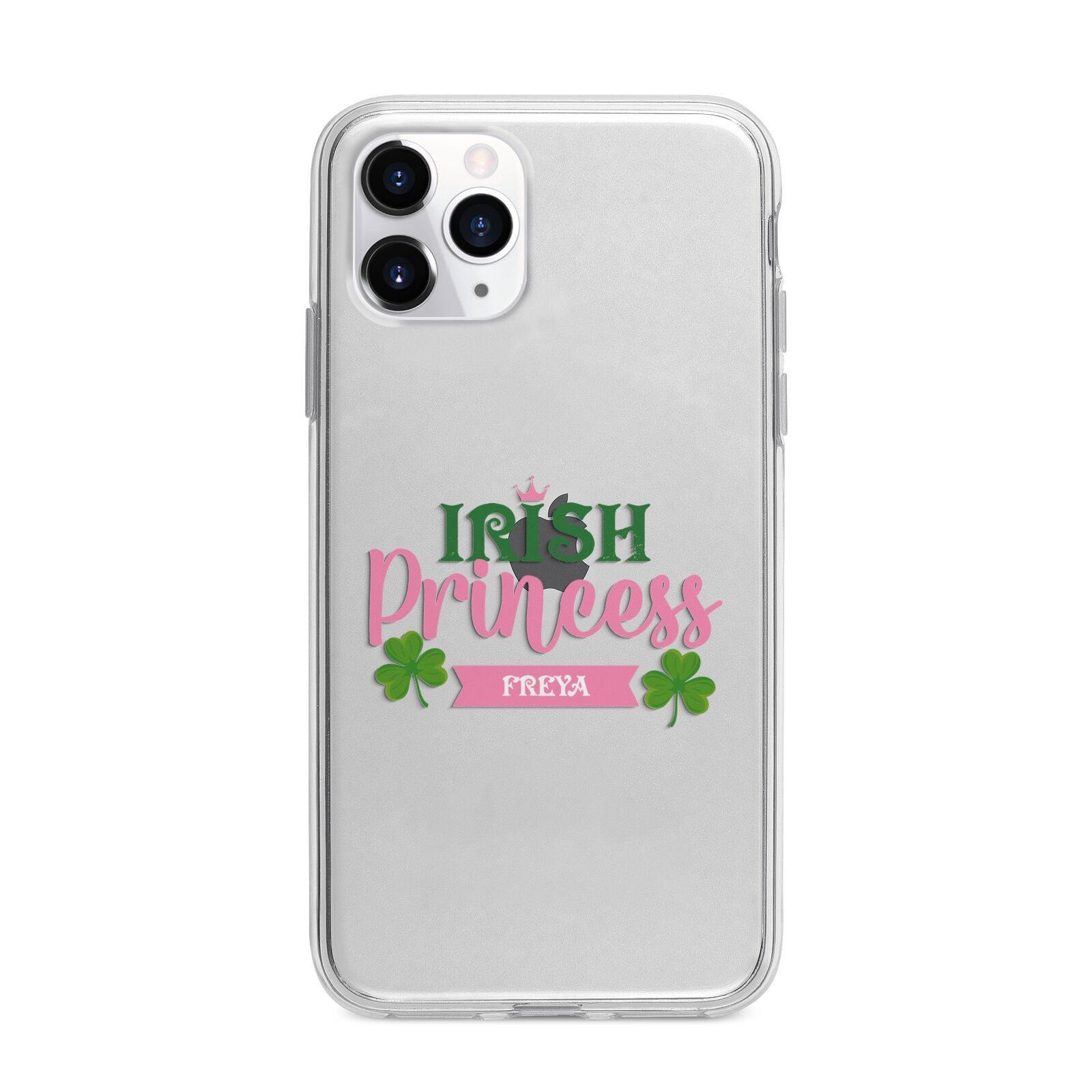 Irish Princess Personalised Apple iPhone 11 Pro in Silver with Bumper Case