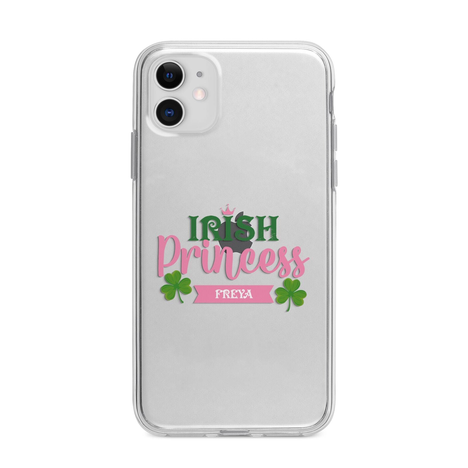 Irish Princess Personalised Apple iPhone 11 in White with Bumper Case