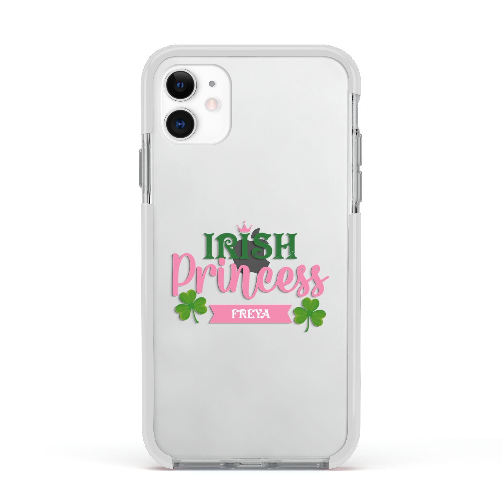 Irish Princess Personalised Apple iPhone 11 in White with White Impact Case