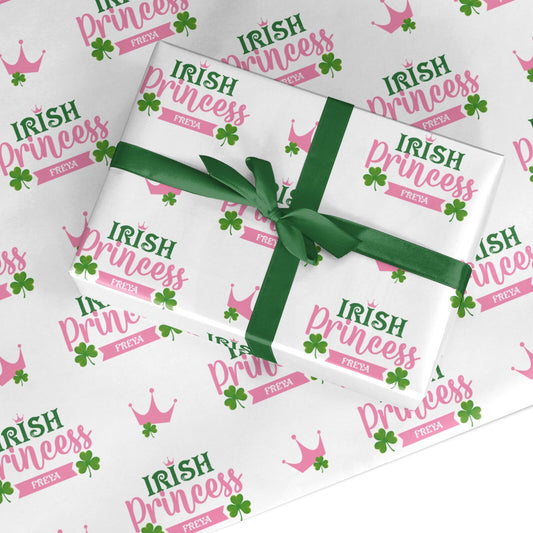 Irish Princess Personalised Custom Wrapping Paper