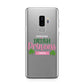 Irish Princess Personalised Samsung Galaxy S9 Plus Case on Silver phone