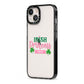 Irish Princess Personalised iPhone 13 Black Impact Case Side Angle on Silver phone