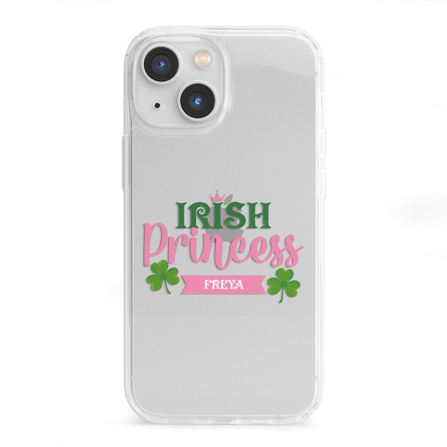Irish Princess Personalised iPhone 13 Mini Clear Bumper Case