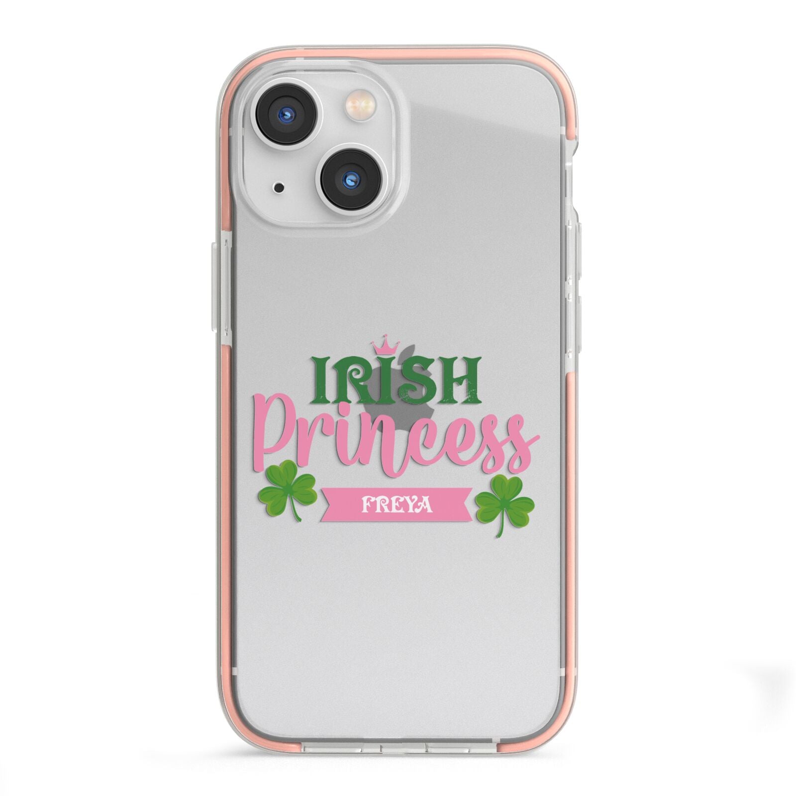 Irish Princess Personalised iPhone 13 Mini TPU Impact Case with Pink Edges