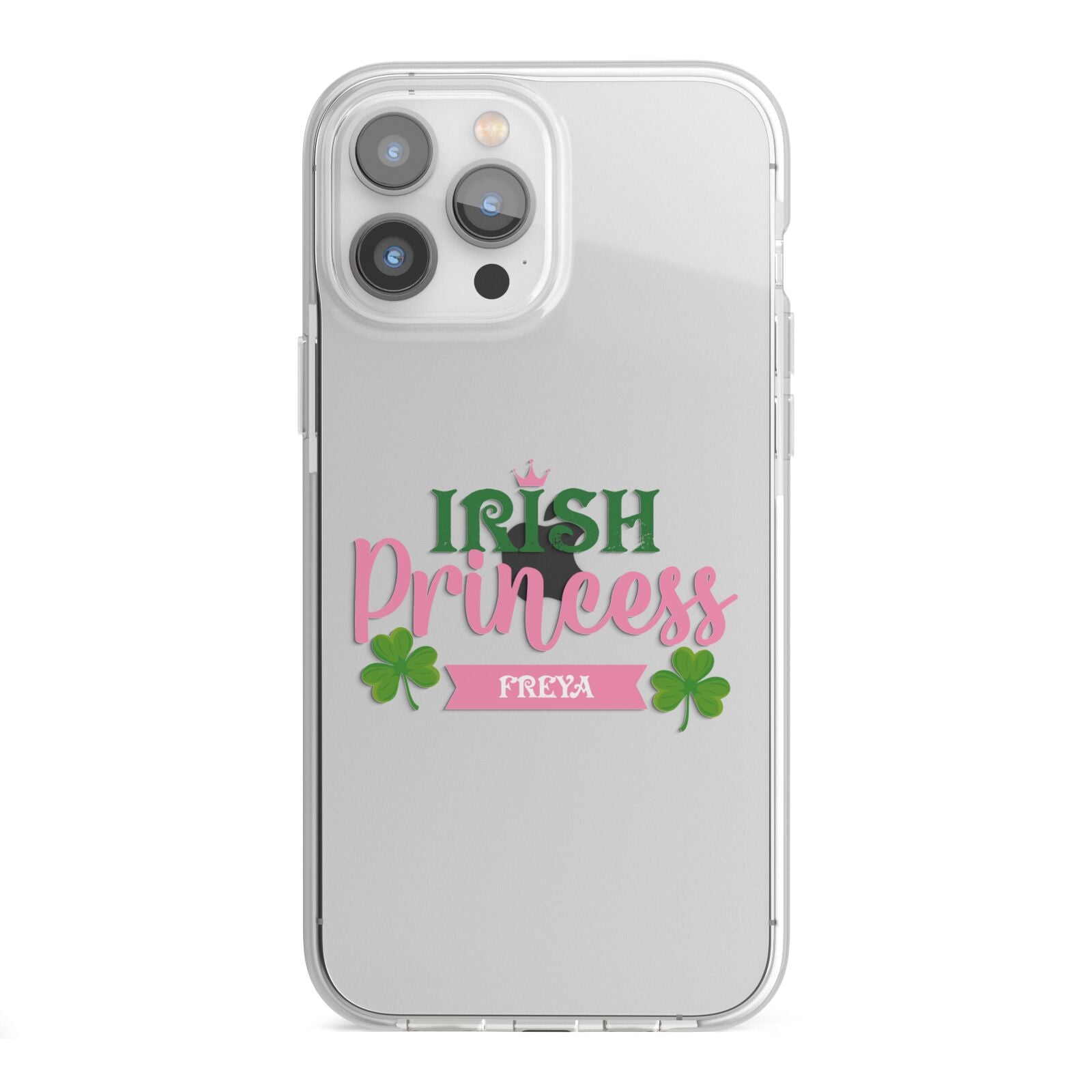 Irish Princess Personalised iPhone 13 Pro Max TPU Impact Case with White Edges