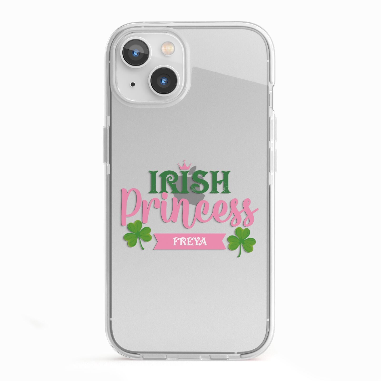 Irish Princess Personalised iPhone 13 TPU Impact Case with White Edges