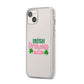 Irish Princess Personalised iPhone 14 Plus Clear Tough Case Starlight Angled Image