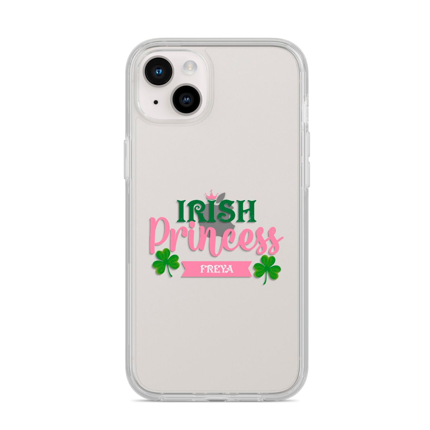 Irish Princess Personalised iPhone 14 Plus Clear Tough Case Starlight