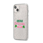 Irish Princess Personalised iPhone 14 Plus Glitter Tough Case Starlight Angled Image