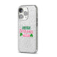 Irish Princess Personalised iPhone 14 Pro Glitter Tough Case Silver Angled Image