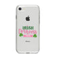 Irish Princess Personalised iPhone 8 Bumper Case on Silver iPhone