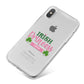 Irish Princess Personalised iPhone X Bumper Case on Silver iPhone