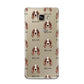 Irish Red White Setter Icon with Name Samsung Galaxy A3 2016 Case on gold phone