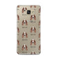 Irish Red White Setter Icon with Name Samsung Galaxy A5 2016 Case on gold phone