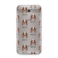 Irish Red White Setter Icon with Name Samsung Galaxy J7 2017 Case