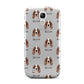 Irish Red White Setter Icon with Name Samsung Galaxy S4 Mini Case